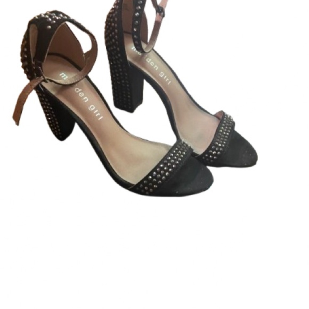 Madden Girl Black Studded Heels